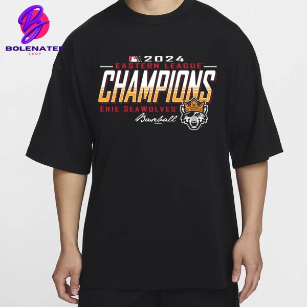 Erie SeaWolves BR 2024 Eastern League Champs Script Performance Merchandise Limited Unisex T-Shirt