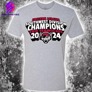 Erie SeaWolves BR 2024 Southwest Division Champs Premium Merchandise Limited Unisex T-Shirt