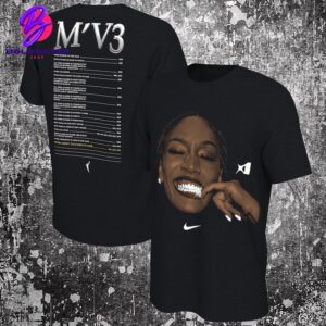 Las Vegas Aces A’ja Wilson Nike 2024 WNBA MVP M’V3 Merchandise Limited Two Sides Unisex T-Shirt