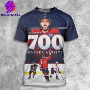 Alex Ovechkin Is The Sixth Player In Nhl History To Have Recorded At Least 700 Goals And 700 Assists In His Career All Over Print Shirt