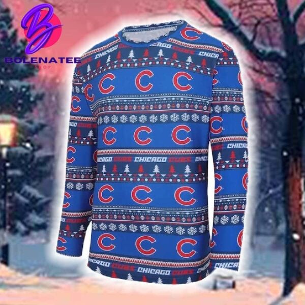 Chicago Cubs Concepts Sport Royal For Men And Women Christmas Ugly Sweater