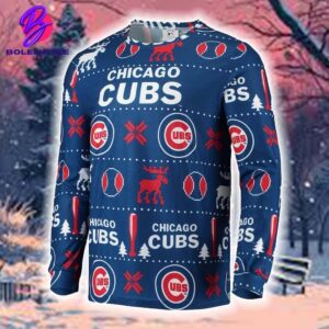 Chicago Cubs Royal For Men And Women Christmas Ugly Sweater