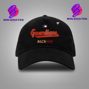 Cleveland Guardians Black 2024 American League Division Series Champions Locker Room Snapback Classic Hat Cap