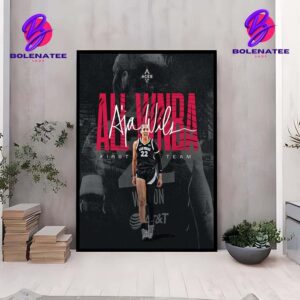 Congrats To A’ja Wilson Las Vegas Aces Is All WNBA First Team 2024 Home Decor Poster Canvas