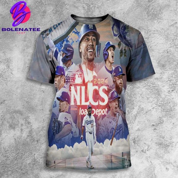 Congrats To Los Angeles Dodgers Are Heading To The NLCS MLB 2024 All Over Print Shirt