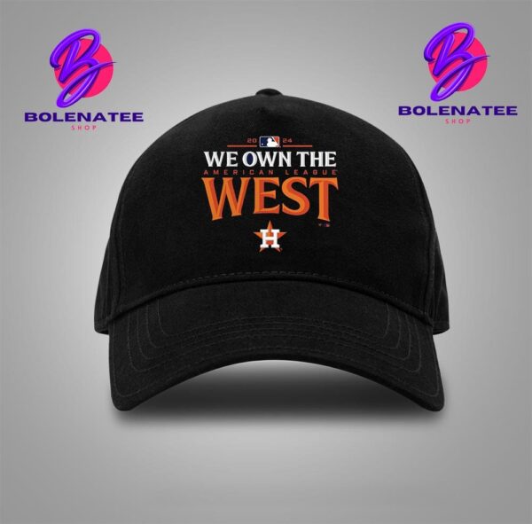 Houston Astros 2024 AL West Division Champions Locker Room Merchandise Limited Snapback Classic Hat Cap