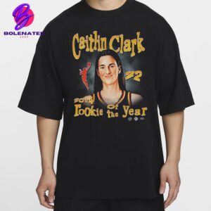 Indiana Fever Caitlin Clark Playa Society Black 2024 WNBA Rookie Of The Year Unisex T-Shirt