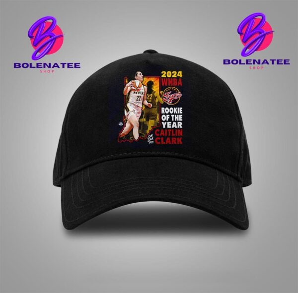 Indiana Fever Caitlin Clark Stadium Essentials Navy 2024 WNBA Rookie Of The Year Snapback Classic Hat Cap