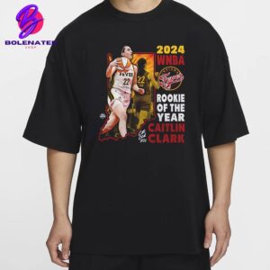 Indiana Fever Caitlin Clark Stadium Essentials Navy 2024 WNBA Rookie Of The Year Unisex T-Shirt