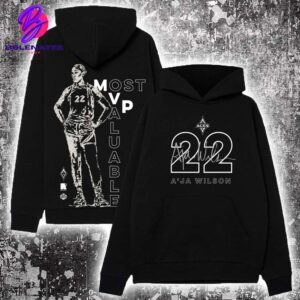 Las Vegas Aces A’ja Wilson Black 2024 WNBA MVP A’Legend Merch Limited Two Sides Classic T-Shirt