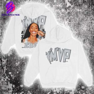 Las Vegas Aces A’ja Wilson Playa Society White 2024 WNBA MVP Merch Limited Two Sides Unisex T-Shirt