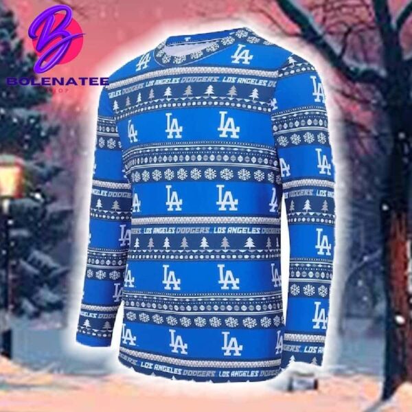 Los Angeles Dodgers Concepts Sport Royal For Men And Women Christmas Ugly Sweater