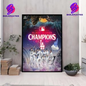 Los Angeles Dodgers Is The NL West Division Champions MLB Season 2024 Home Decor Poster Canvas