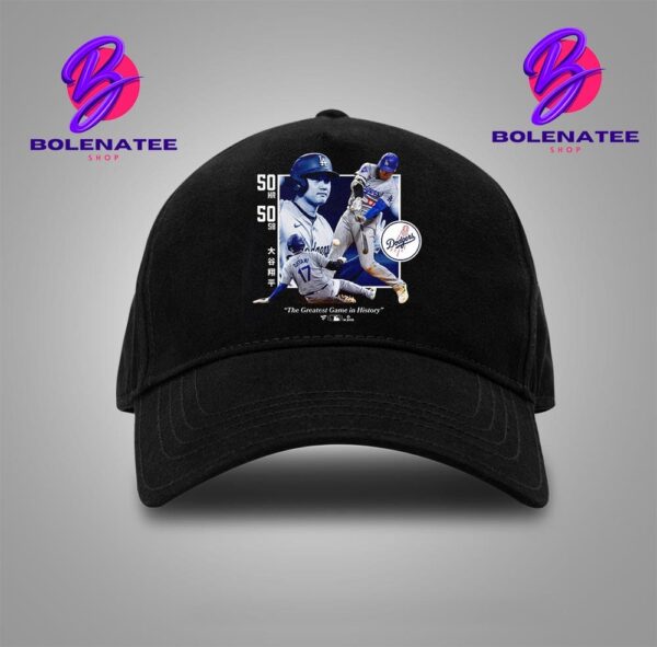 Los Angeles Dodgers Shohei Ohtani Black Greatest Game Merchandise Limited Snapback Classic Hat Cap