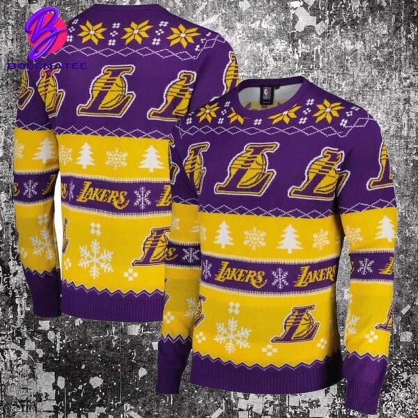 Los Angeles Lakers 2024 Christmas Jumpers Xmas Gift For Men And Women Christmast Ugly Sweater