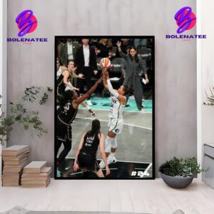 Napheesa Collier Overtime Thriller Game Winner For Lynx Lead 1-0 Against Liberty WNBA Final 2024 Home Decor Poster Canvas