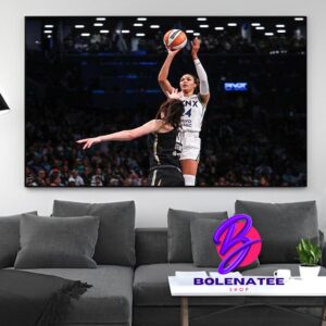 Napheesa Collier Overtime Thriller With A Fade-Away Shot Get The First Lead For Lynx In Series With Liberty WNBA Final 2024 Home Decor Poster Canvas