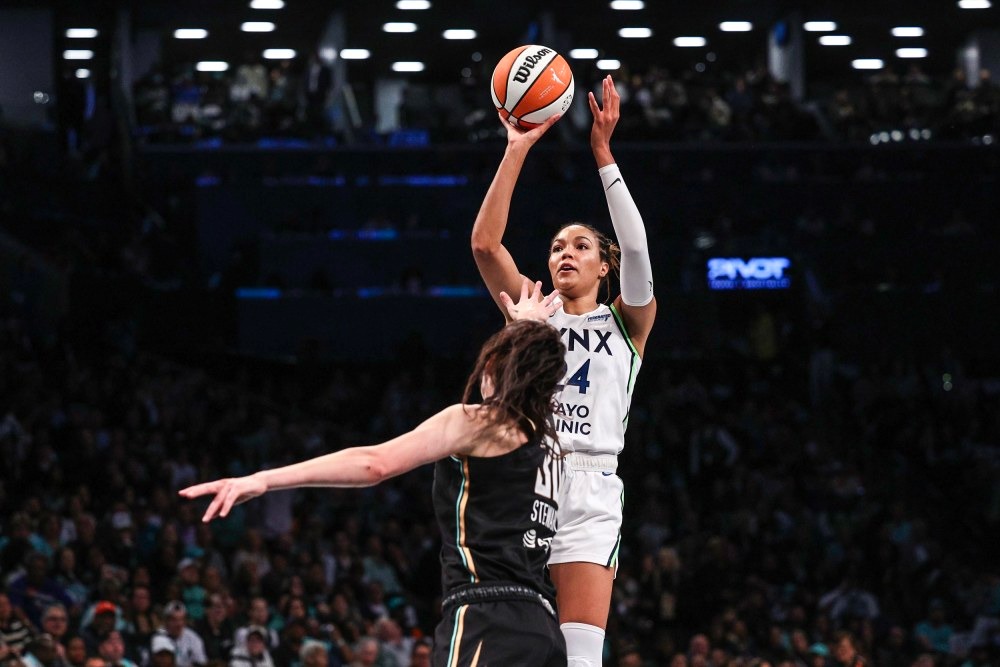 Napheesa Collier Overtime Thriller With A Fade Away Shot Get The First Lead For Lynx In Series With Liberty WNBA Final 2024