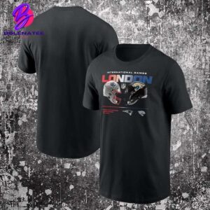 New England Patriots Vs Jacksonville Jaguars Nike Black International Games London 2024 Unisex T-Shirt