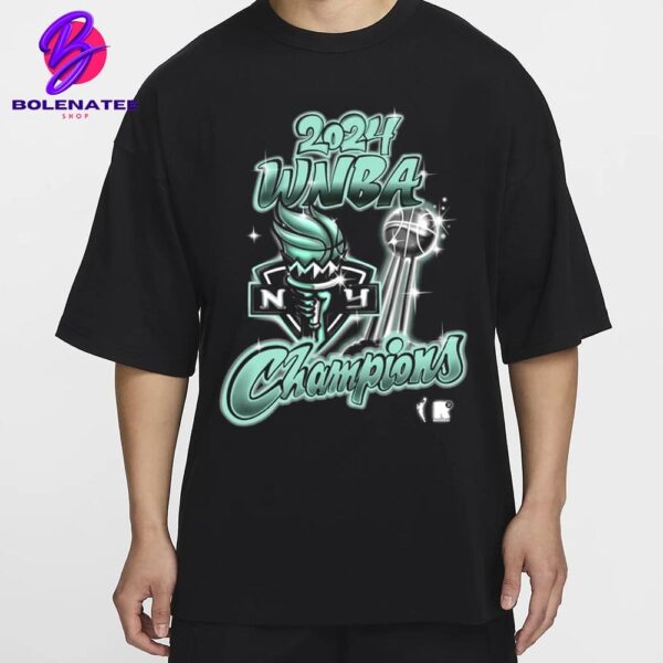 New York Liberty 2024 WNBA Finals Champions Airbrush Merch Limited Unisex T-Shirt