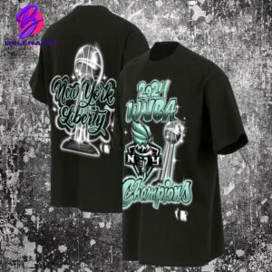 New York Liberty 2024 WNBA Finals Champions Airbrush Two Sides Unisex T-Shirt