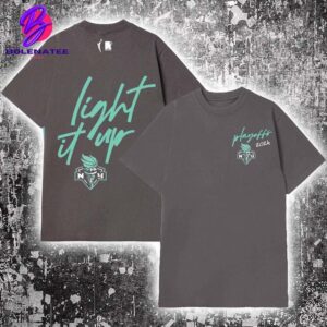 New York Liberty Charcoal 2024 WNBA Playoffs Glow-in-the-Dark Two Sides Unisex T-Shirt