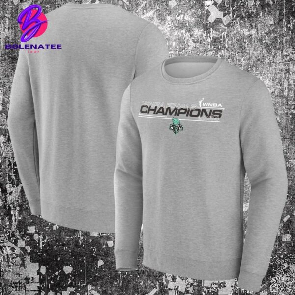 New York Liberty Heather Gray 2024 WNBA Finals Champions Merch Limited Unisex T-Shirt