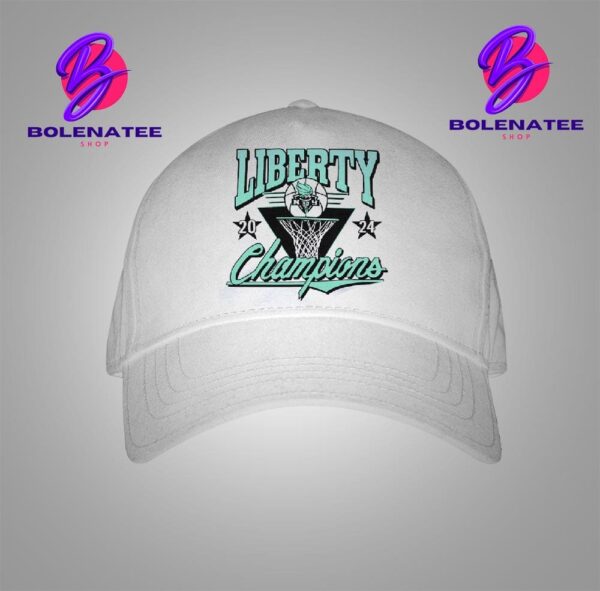 New York Liberty Homage Ash 2024 WNBA Finals Champions Snapback Classic Hat Cap