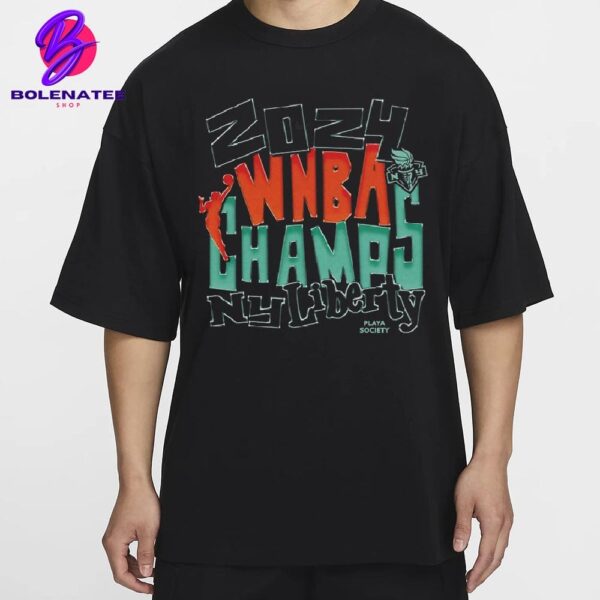 New York Liberty Playa Society 2024 WNBA Finals Champions Premium Unisex T-Shirt