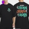 New York Liberty Black 2024 WNBA Finals Champions Roster Name And Number Two Sides Unisex T-Shirt