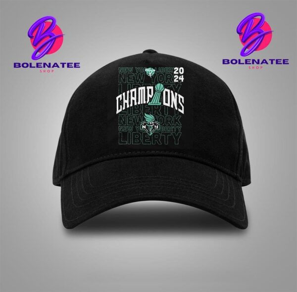 New York Liberty Stadium Essentials 2024 WNBA Finals Champions Evolve Snapback Classic Hat Cap