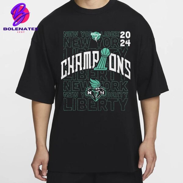 New York Liberty Stadium Essentials 2024 WNBA Finals Champions Evolve Unisex T-Shirt