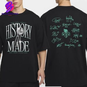 New York Liberty Stadium Essentials 2024 WNBA Finals Champions History Made Roster Signature Two Sides Unisex T-Shirt