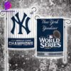 The New York Yankees Are The American League Champions And Advance To The World Series Two Sides Garden House Flag