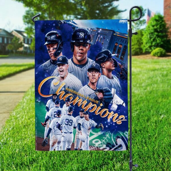 New York Yankees Are Going To The World Series With American League Champions MLB 2024 Two Sides Garden House Flag