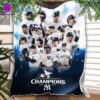 The New York Yankees Are The American League Champions And Advance To The World Series Fleece Blanket