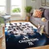 The New York Yankees Are The American League Champions And Advance To The World Series Room Decor Rug Carpet