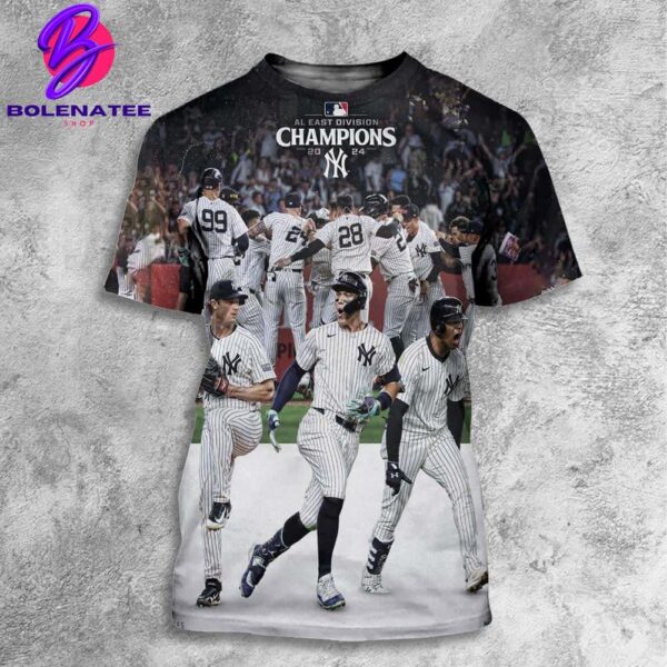 New York Yankees Is The AL East Division Champions MLB 2024 All Over Print Shirt