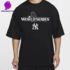 New York Yankees Black 2024 American League Champions Bloop Single Roster Two Sides Unisex T-Shirt