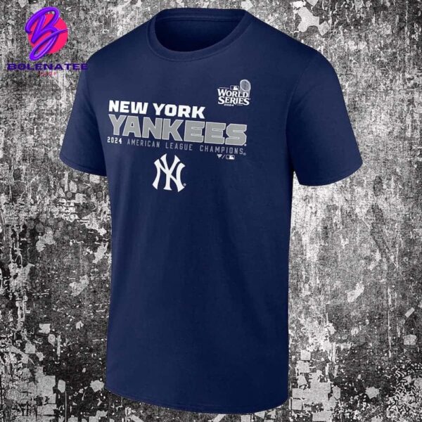 New York Yankees Navy 2024 American League Champions Merchandise Limited Unisex T-Shirt