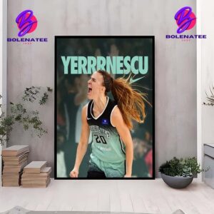 Nike Tribute To New York Liberty Sabrina Ionescu Yerrnescu From Downton Home Decor Poster Canvas