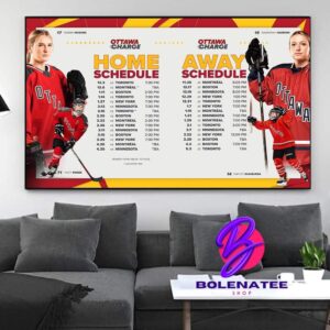 Ottawa Charge Announce Our Official PWHL 2024-25 Season Schedule Home Decor Poster Canvas