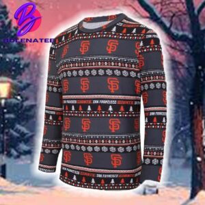 San Francisco Giants Concepts Sport Black For Men And Women Christmas Ugly Sweater