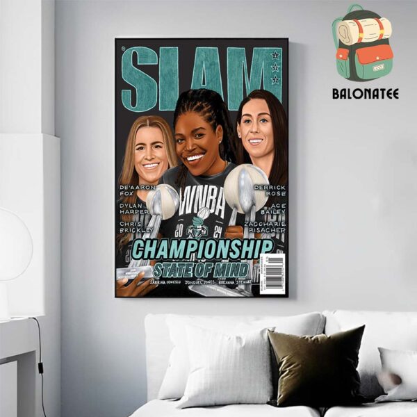 Slam 253 Championship State Of Mind Cover With New York Liberty Ionescu Stewart Jones Home Decor Poster Canvas