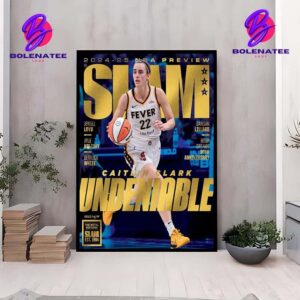 Slam 253 Gold Metal Cover With Indiana Fever Caitlin Clark Undeniable Home Decor Poster Canvas