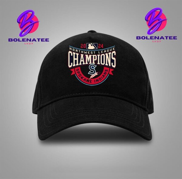 Spokane Indians 2024 Northwest League Champions MiLB 2024 Snapback Classic Hat Cap