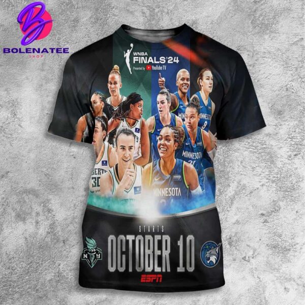 The New York Liberty And The Minnesota Lynx Will Be Battling It Out In The 2024 WNBA Finals All Over Print Shirt