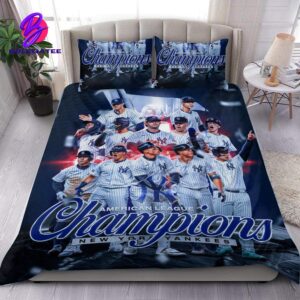 The New York Yankees Are 2024 American League Champion And Going To The World Series MLB 2024 For Better Bedroom Bedding Set