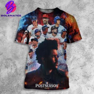 The Official Song Of The MLB Postseason 2024 Is Dancing In The Flames Of The Weeknd All Over Print Shirt