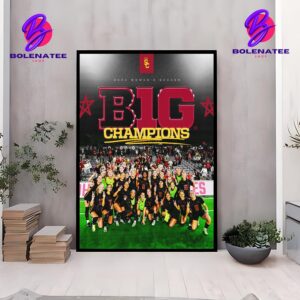 The USC Trojans Women Soccer Are Your 2024 Big Ten Conference Champions Home Decor Poster Canvas